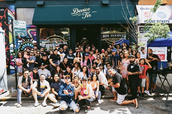 The Pilsen community outside of Device Fix Inc.